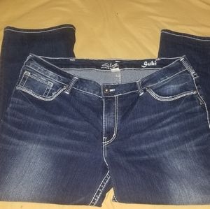 Silver Suki capri Jean's  size 20 euc